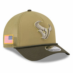 Houston Texans New Era Youth 2025 Salute to Service 9FORTY A-Frame Adjustable Hat