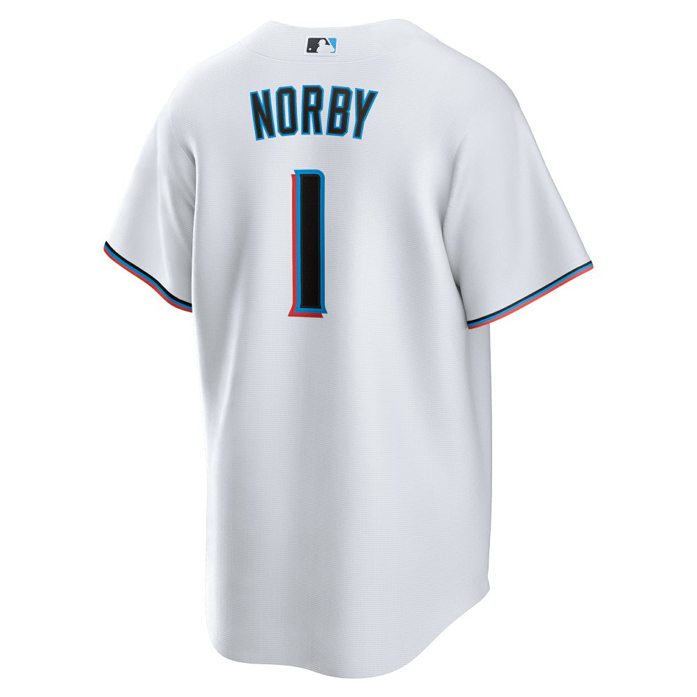 Connor Norby Miami Marlins Nike Home Replica Jersey | MLB New