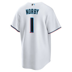 Connor Norby Miami Marlins Nike Home Replica Jersey | MLB New