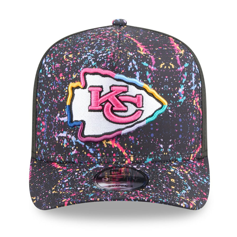 Kansas City Chiefs New Era 2025 NFL Crucial Catch A-Frame 9FIFTY Snapback Hat