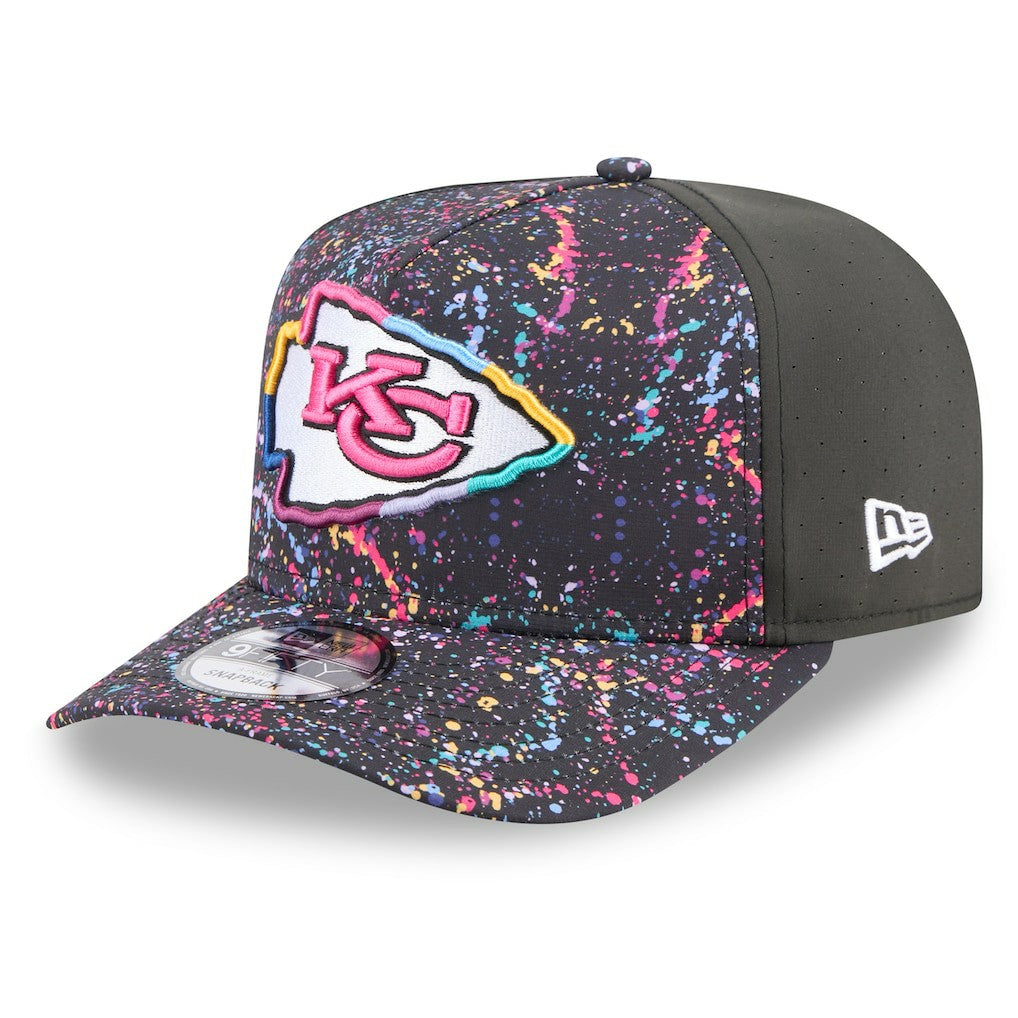 Kansas City Chiefs New Era 2025 NFL Crucial Catch A-Frame 9FIFTY Snapback Hat