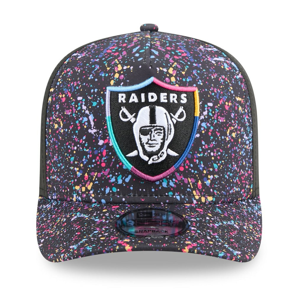Las Vegas Raiders New Era 2025 NFL Crucial Catch A-Frame 9FIFTY Snapback Hat