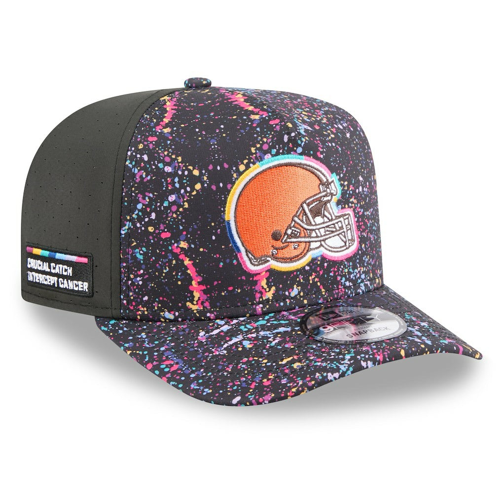 Cleveland Browns New Era 2025 NFL Crucial Catch A-Frame 9FIFTY Snapback Hat