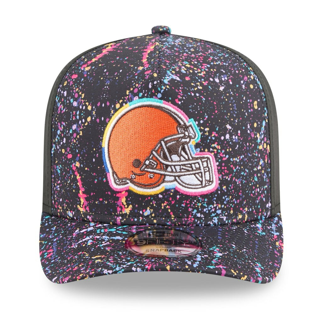 Cleveland Browns New Era 2025 NFL Crucial Catch A-Frame 9FIFTY Snapback Hat