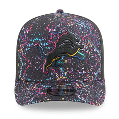 Detroit Lions New Era 2025 NFL Crucial Catch A-Frame 9FIFTY Snapback Hat