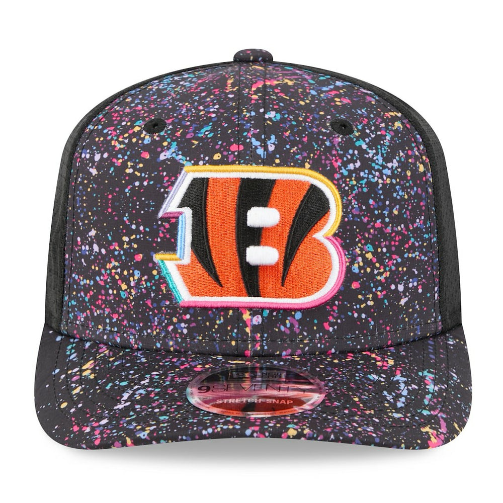 Cincinnati Bengals New Era 2025 NFL Crucial Catch 9SEVENTY Adjustable Hat