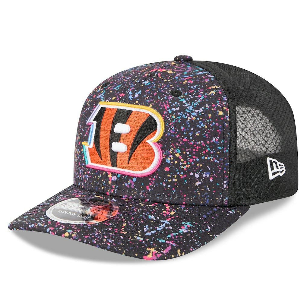 Cincinnati Bengals New Era 2025 NFL Crucial Catch 9SEVENTY Adjustable Hat