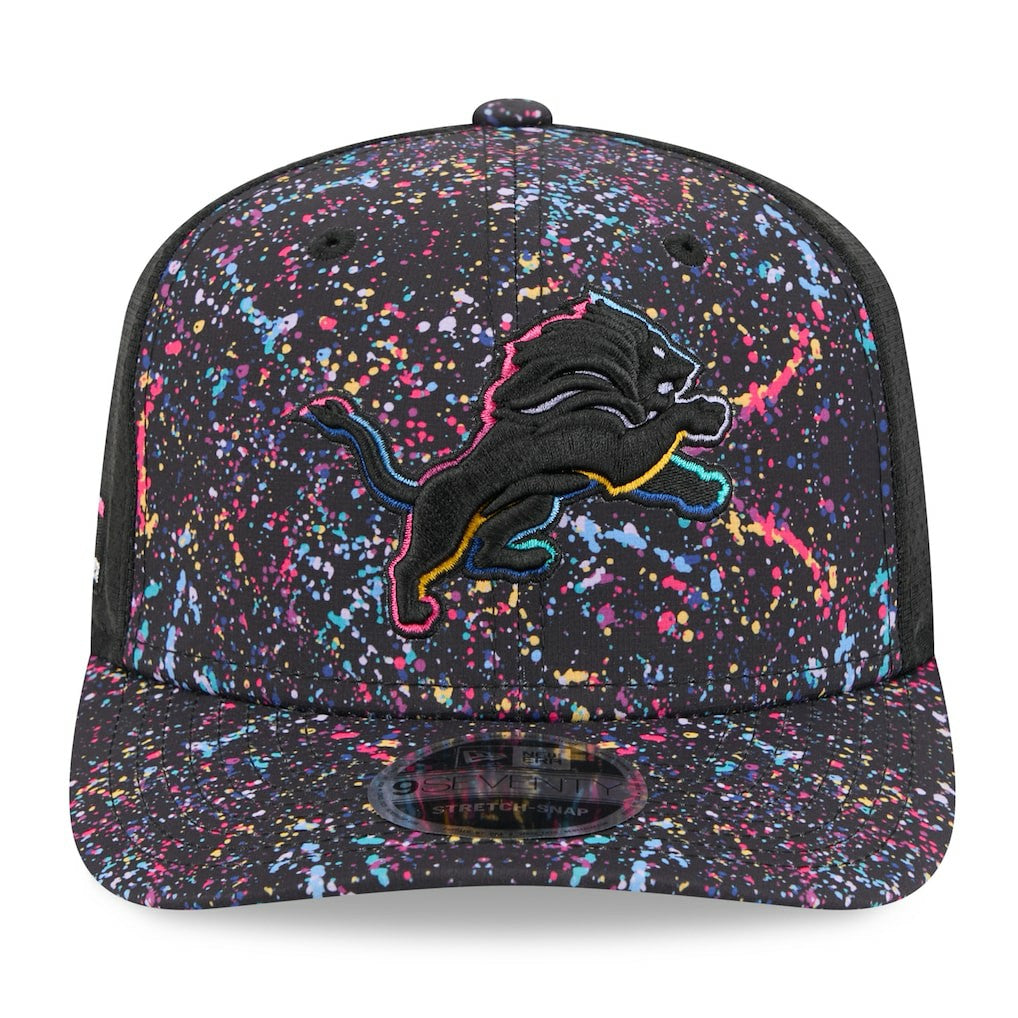 Detroit Lions New Era 2025 NFL Crucial Catch 9SEVENTY Adjustable Hat