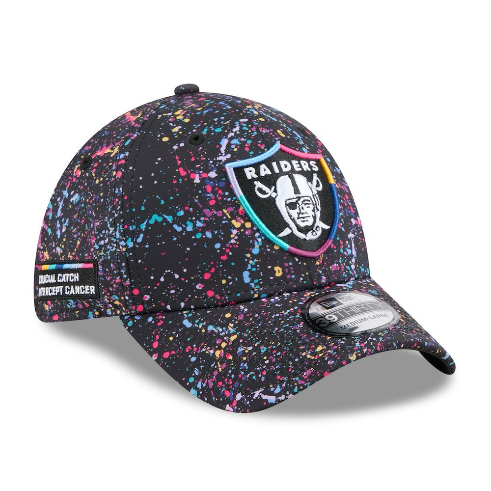 Las Vegas Raiders New Era 2025 NFL Crucial Catch 39THIRTY Flex Hat