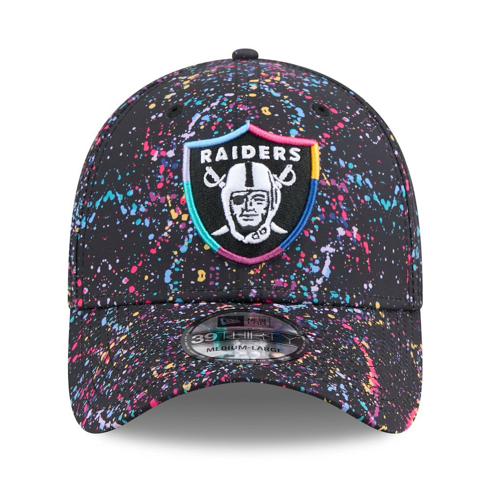 Las Vegas Raiders New Era 2025 NFL Crucial Catch 39THIRTY Flex Hat