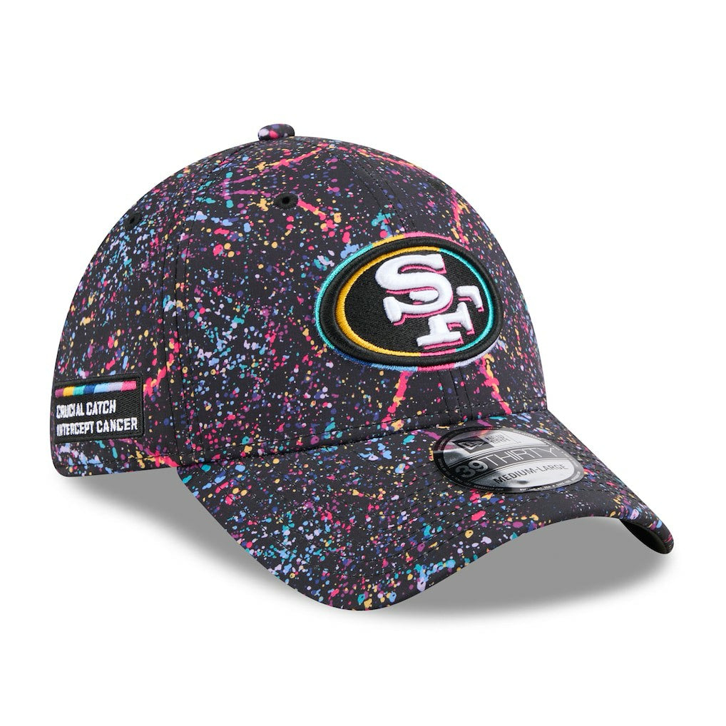 San Francisco 49ers New Era 2025 NFL Crucial Catch 39THIRTY Flex Hat