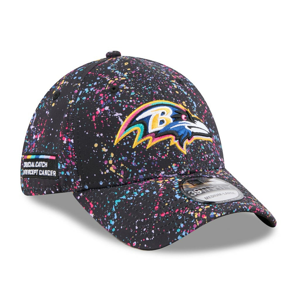 Baltimore Ravens New Era 2025 NFL Crucial Catch 39THIRTY Flex Hat