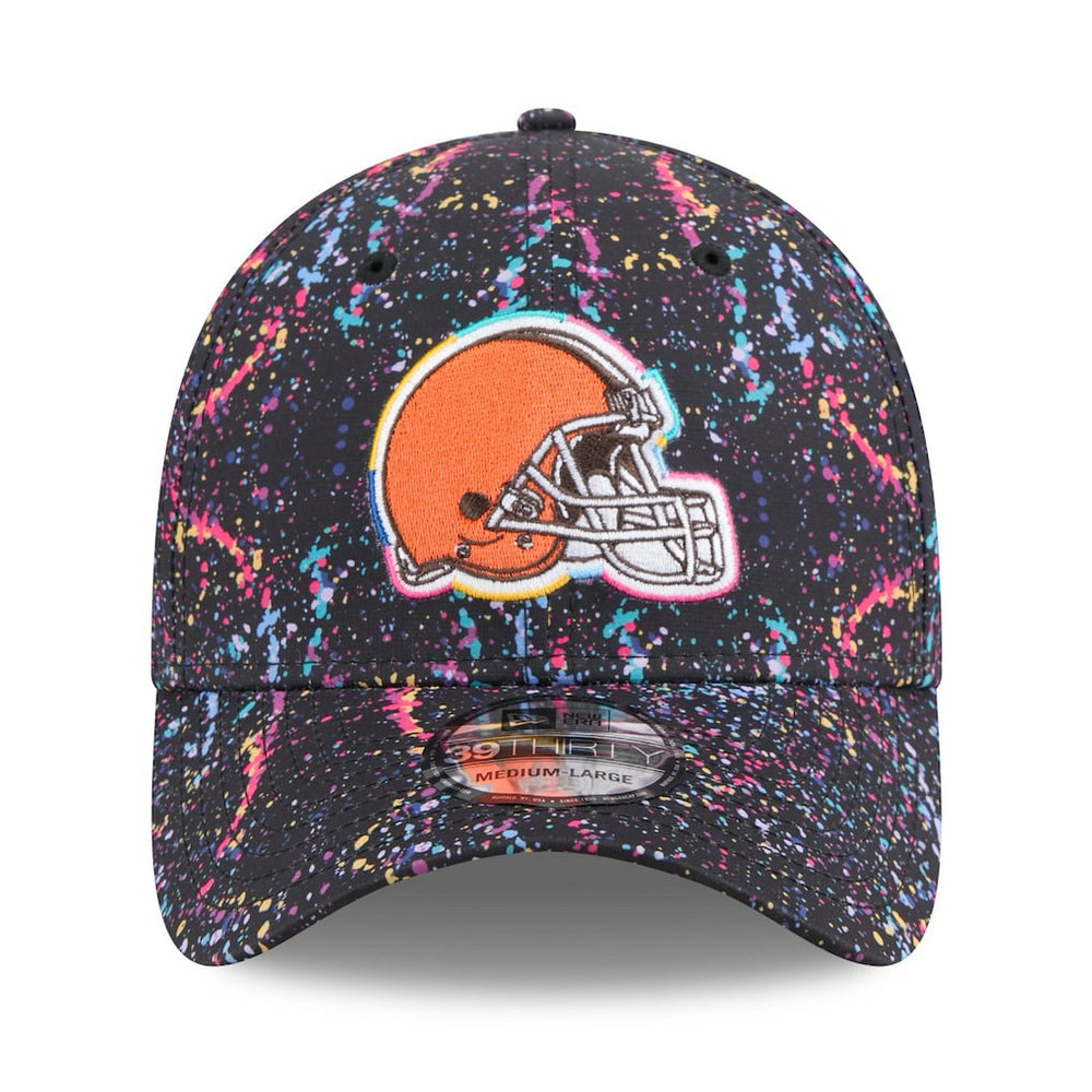 Cleveland Browns New Era 2025 NFL Crucial Catch 39THIRTY Flex Hat