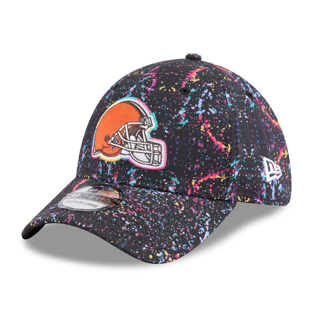 Cleveland Browns New Era 2025 NFL Crucial Catch 39THIRTY Flex Hat