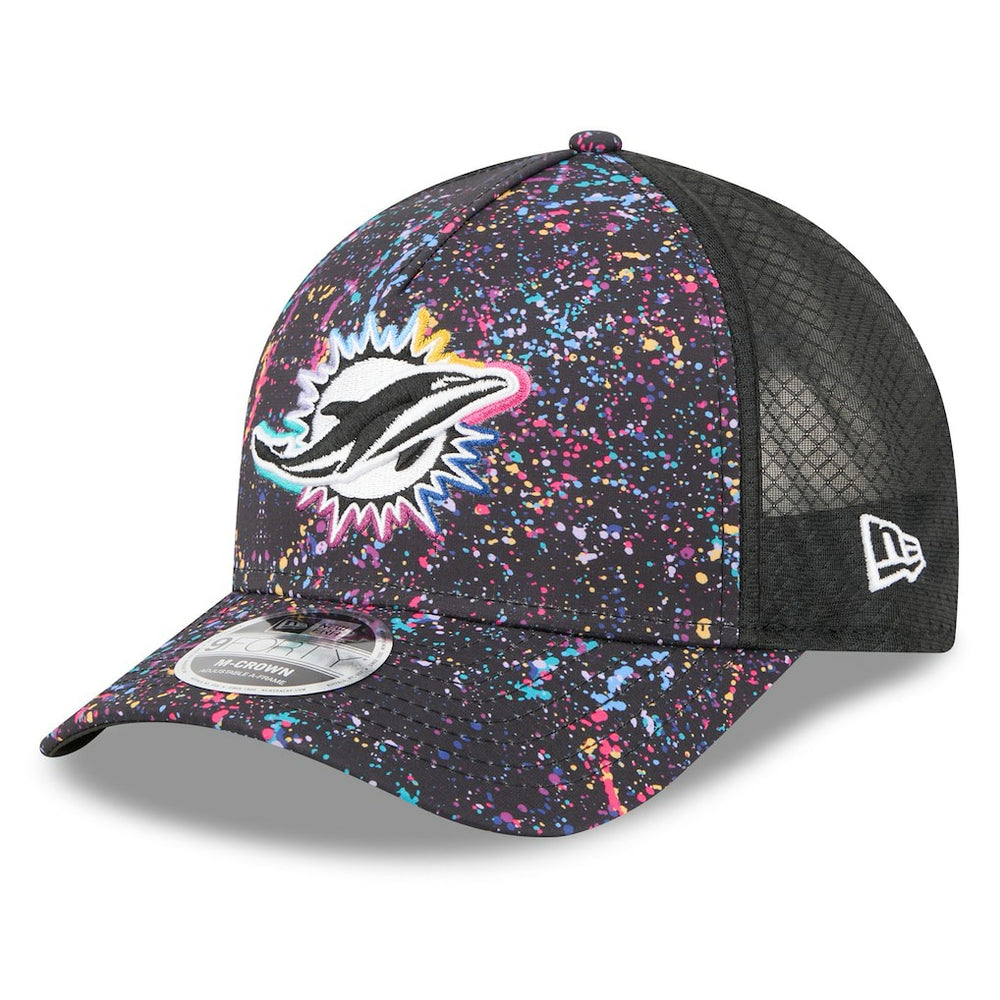 Miami Dolphins New Era 2025 NFL Crucial Catch 9FORTY Adjustable Hat