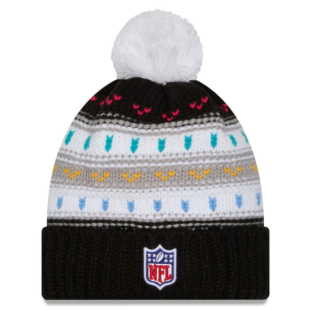 Arizona Cardinals New Era Women's 2025 NFL Crucial Catch Cuffed Knit Hat with Pom