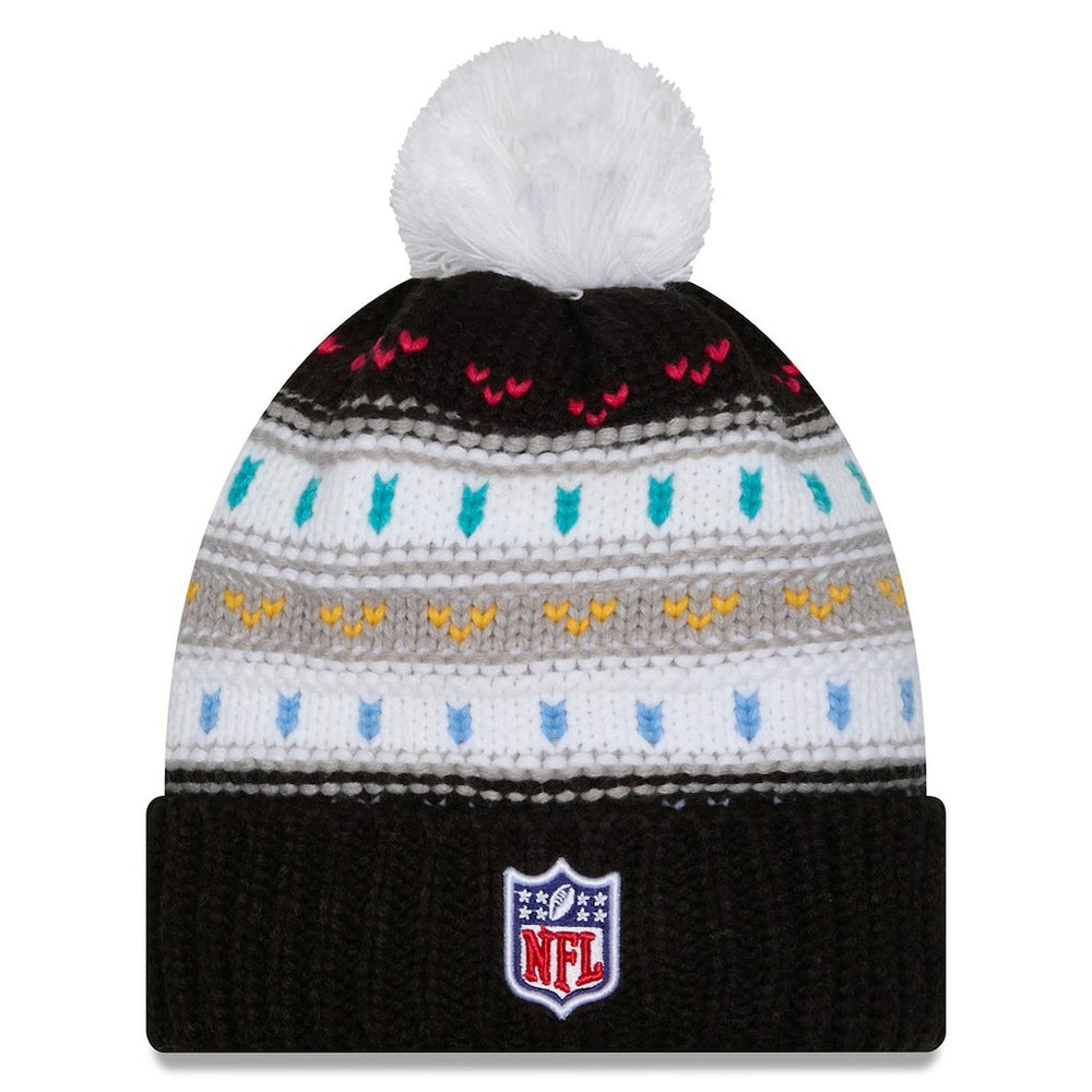 Arizona Cardinals New Era Women's 2025 NFL Crucial Catch Cuffed Knit Hat with Pom