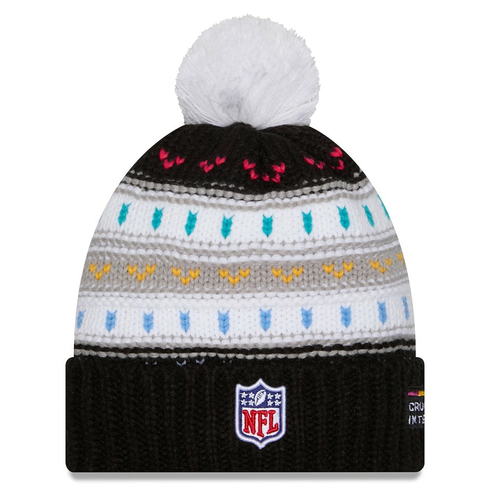 Atlanta Falcons New Era Women's 2025 NFL Crucial Catch Cuffed Knit Hat with Pom