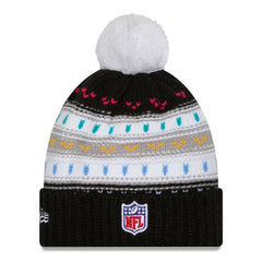 Las Vegas Raiders New Era Women's 2025 NFL Crucial Catch Cuffed Knit Hat with Pom