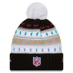 New York Jets New Era Women's 2025 NFL Crucial Catch Cuffed Knit Hat with Pom