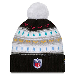 Tampa Bay Buccaneers New Era Women's 2025 NFL Crucial Catch Cuffed Knit Hat with Pom