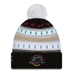 Los Angeles Rams New Era Women's 2025 NFL Crucial Catch Cuffed Knit Hat with Pom