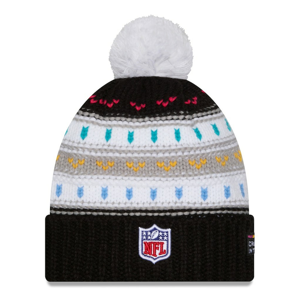Los Angeles Rams New Era Women's 2025 NFL Crucial Catch Cuffed Knit Hat with Pom