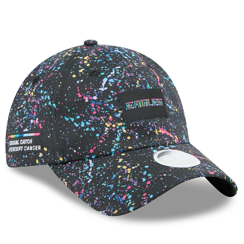 Philadelphia Eagles New Era Women's 2025 NFL Crucial Catch Pony Tail Adjustable Hat