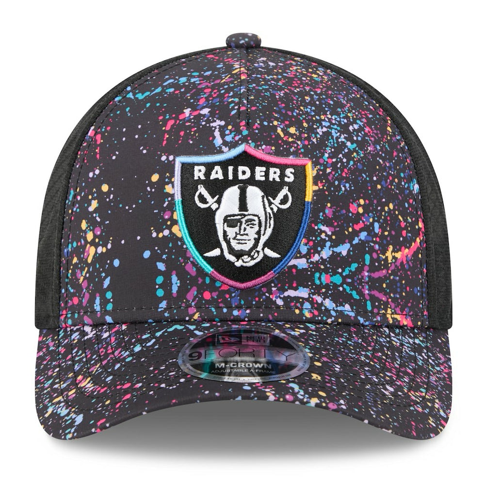 Las Vegas Raiders New Era Youth 2025 NFL Crucial Catch 9FORTY Adjustable Hat