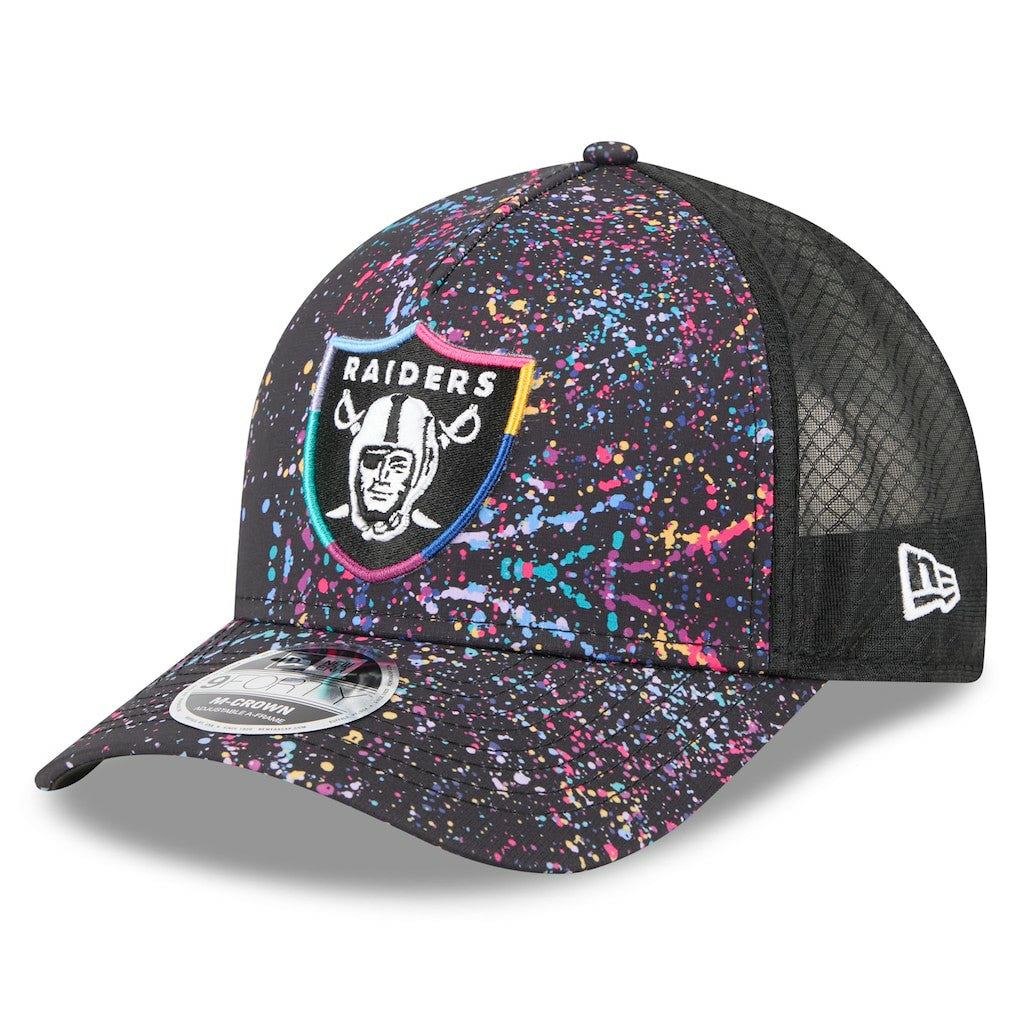 Las Vegas Raiders New Era Youth 2025 NFL Crucial Catch 9FORTY Adjustable Hat