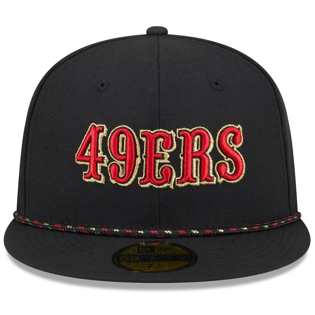 San Francisco 49ers New Era 2025 Rivalries Collection Sideline Rope 59FIFTY Fitted Hat