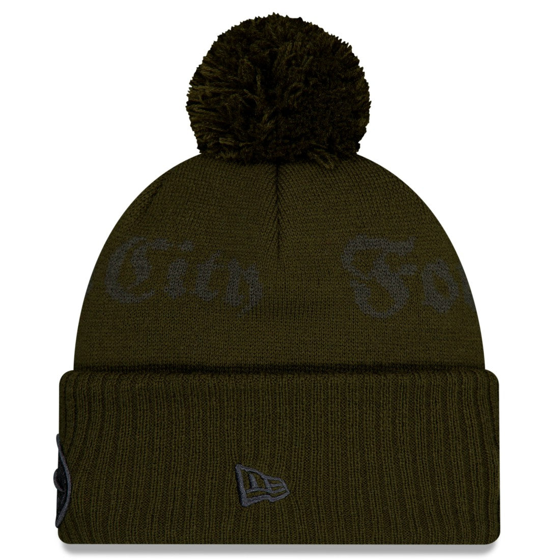 New York Jets New Era 2025 Rivalries Collection Sideline Cuffed Knit Hat with Pom