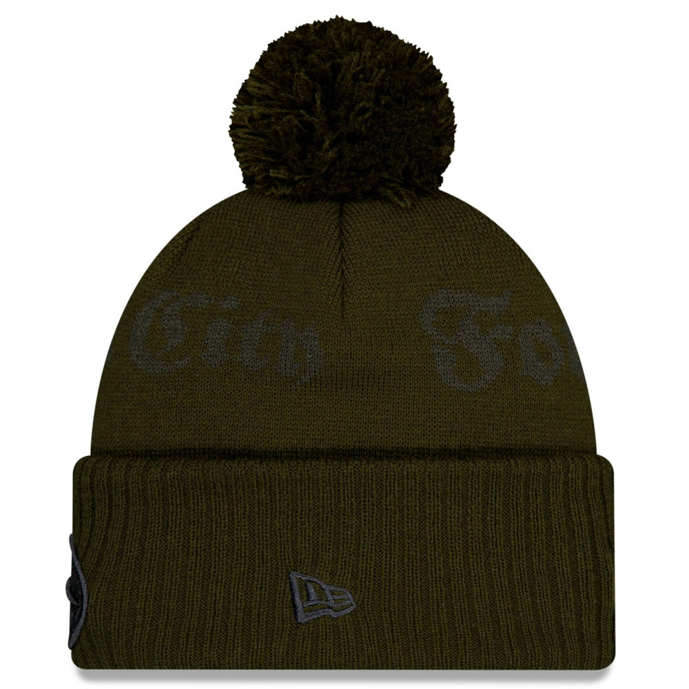 New York Jets New Era 2025 Rivalries Collection Sideline Cuffed Knit Hat with Pom