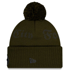 New York Jets New Era 2025 Rivalries Collection Sideline Cuffed Knit Hat with Pom