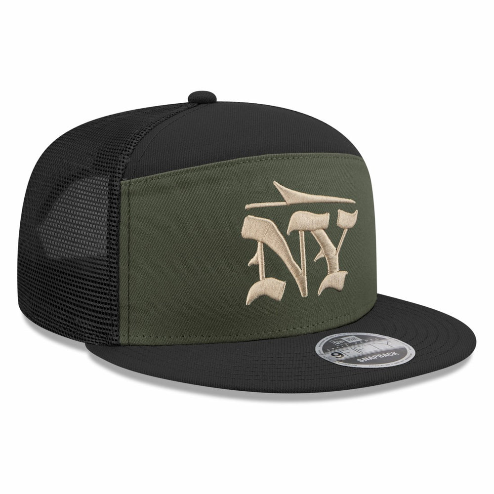 New York Jets New Era 2025 Rivalries Collection Team Split Panel 9FIFTY Snapback Hat