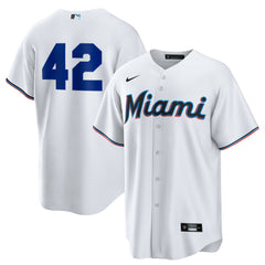Miami Marlins Nike Home  2025 Jackie Robinson Day Replica Jersey | MLB On Sale