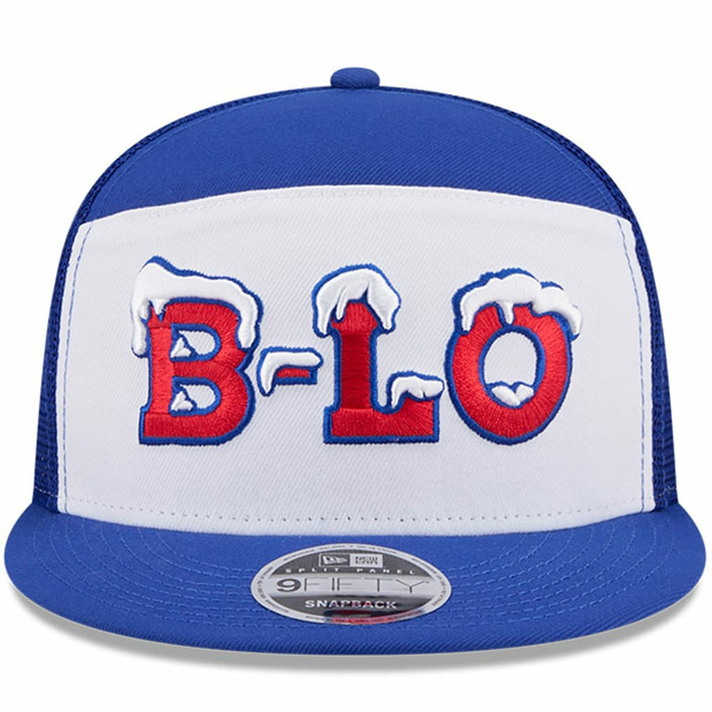 Buffalo Bills New Era 2025 Rivalries Collection Team Split Panel 9FIFTY Snapback Hat
