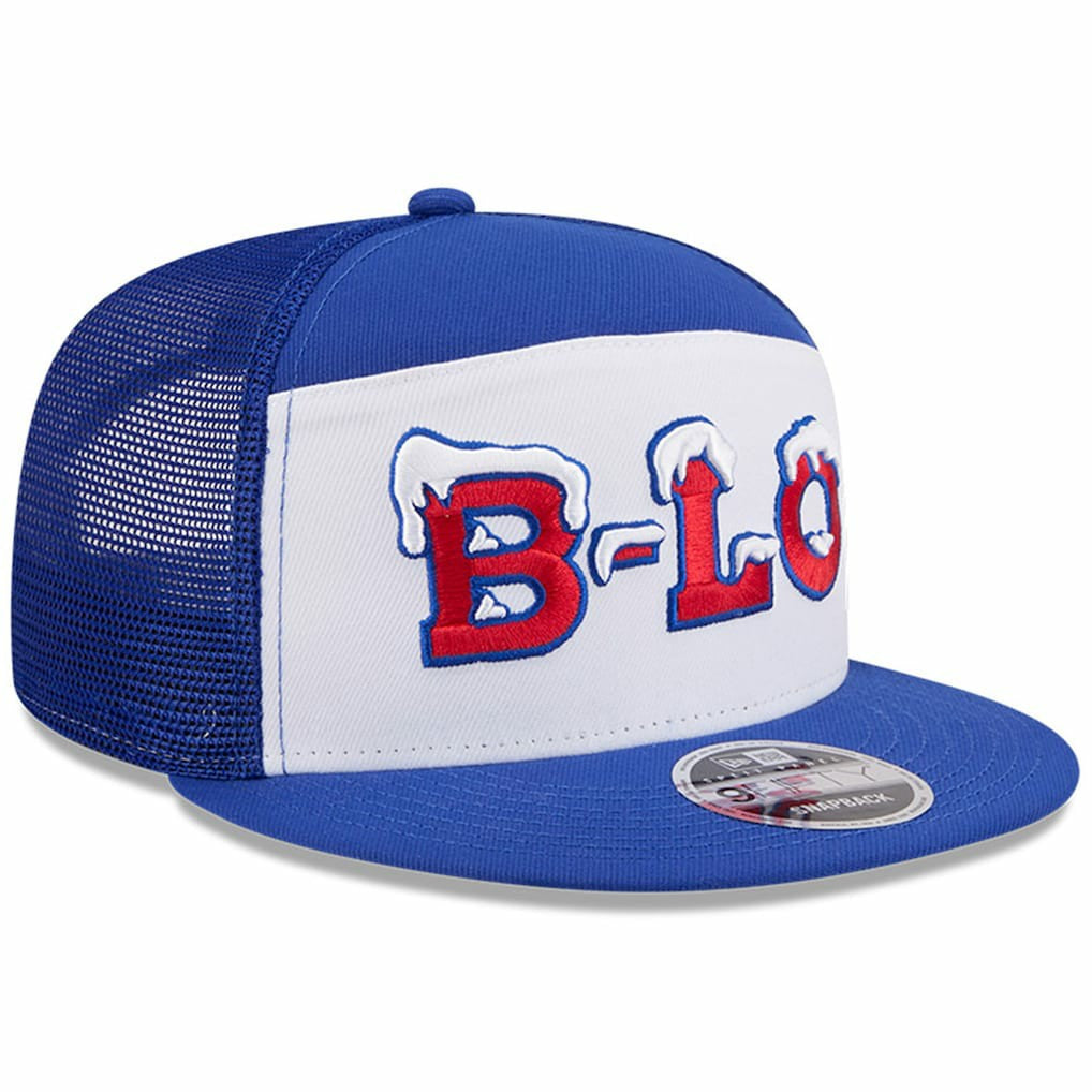Buffalo Bills New Era 2025 Rivalries Collection Team Split Panel 9FIFTY Snapback Hat