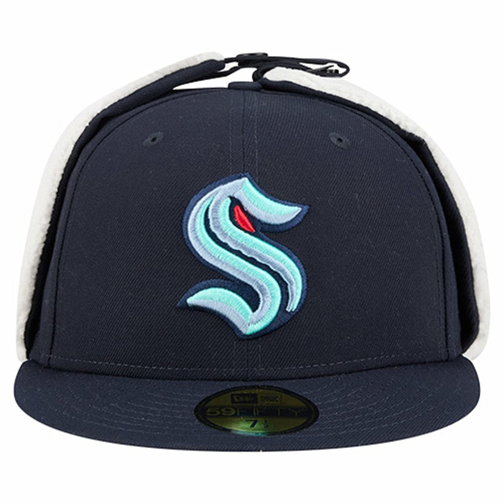 Seattle Kraken New Era Injection Dog Ear Classic Fitted Hat For Sale