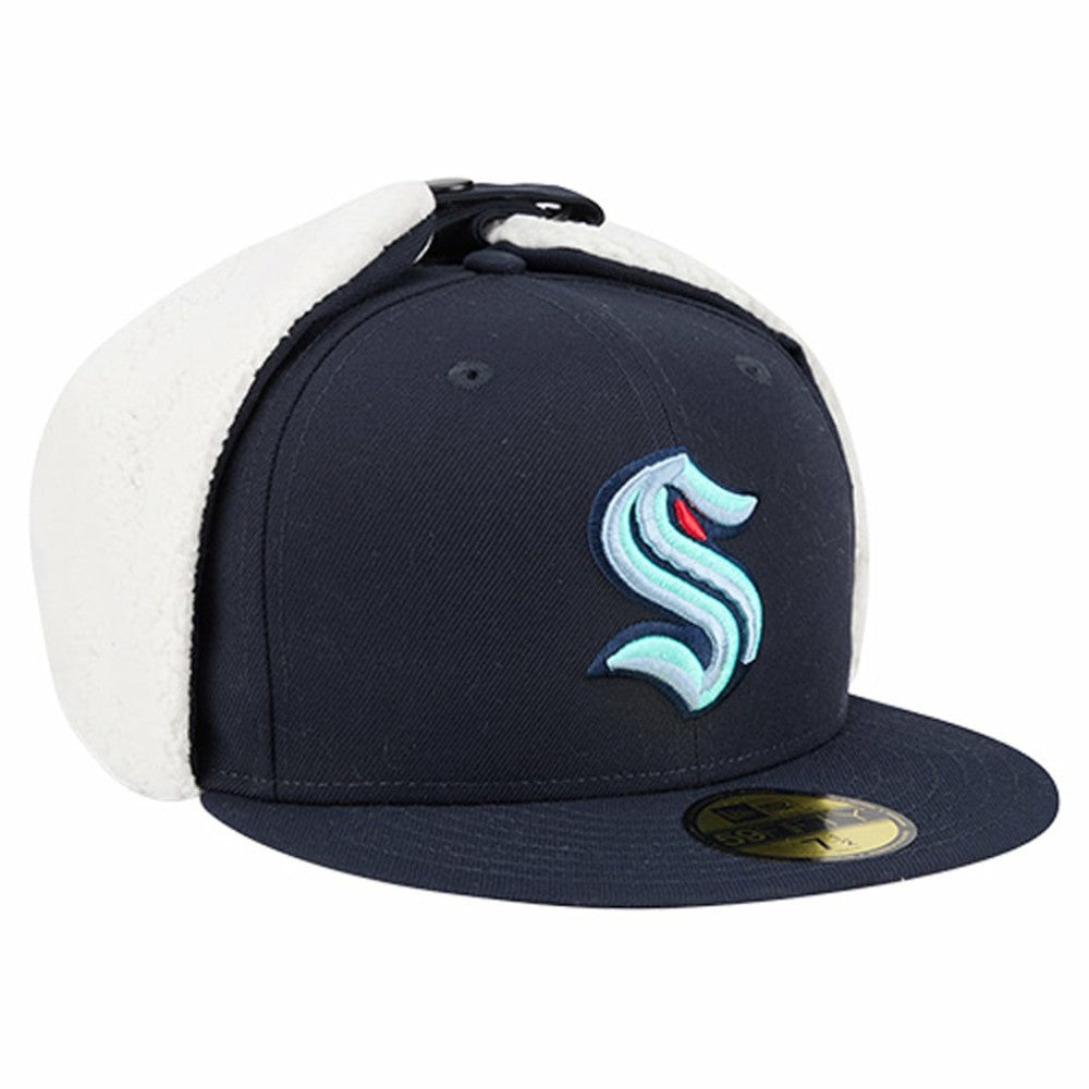 Seattle Kraken New Era Injection Dog Ear Classic Fitted Hat For Sale