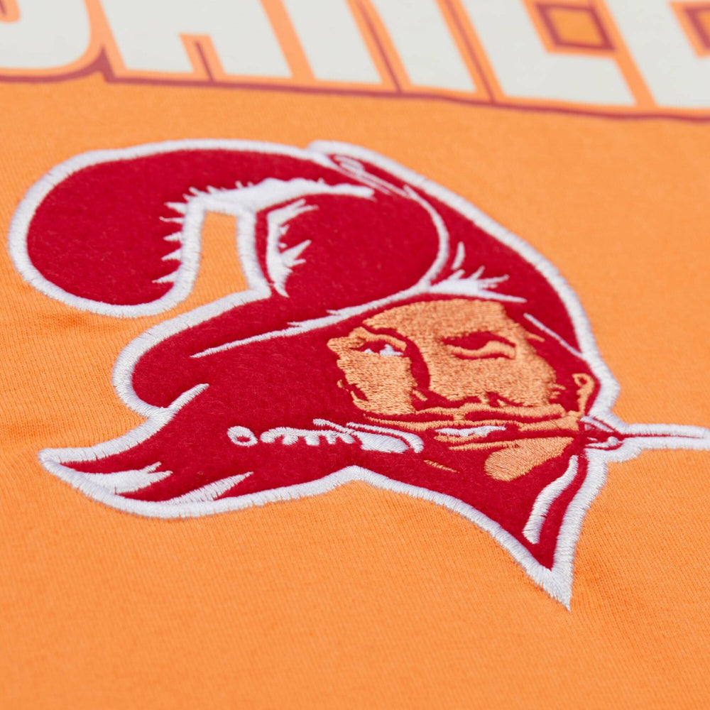 Tampa Bay Buccaneers Mitchell & Ness Throw It Back Premium Vintage Logo T-Shirt