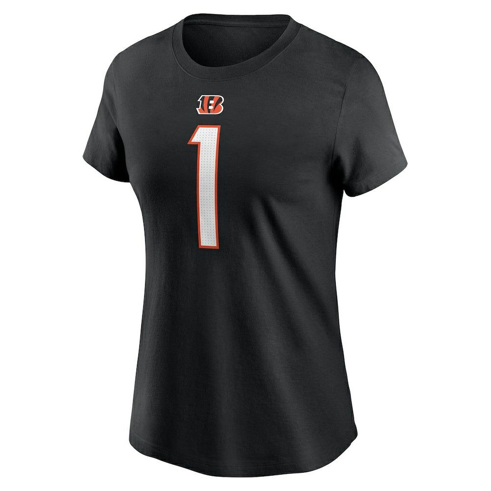 Cincinnati Bengals Nike Ja'Marr Chase  Women's Player Name & Number T-Shirt