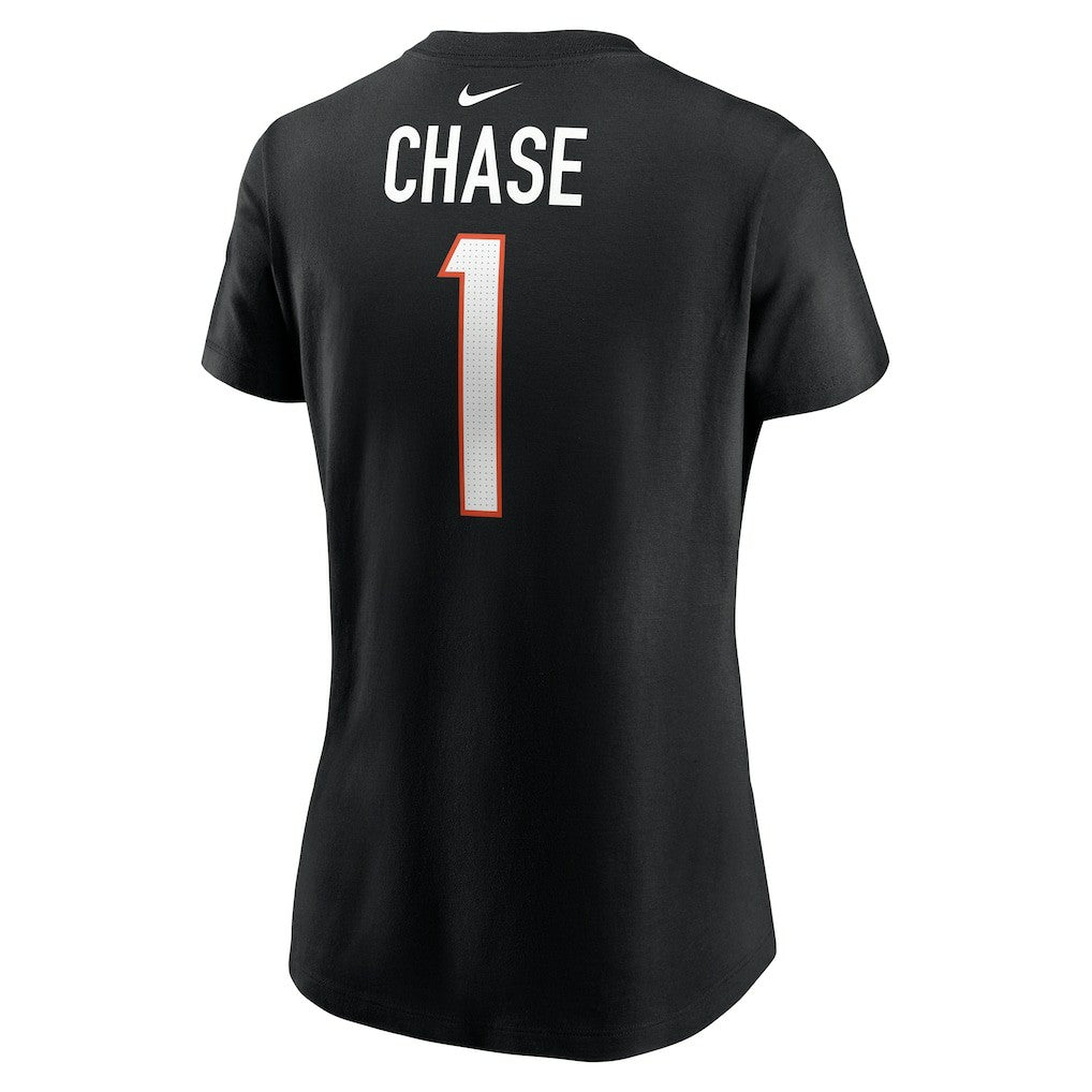 Cincinnati Bengals Nike Ja'Marr Chase  Women's Player Name & Number T-Shirt