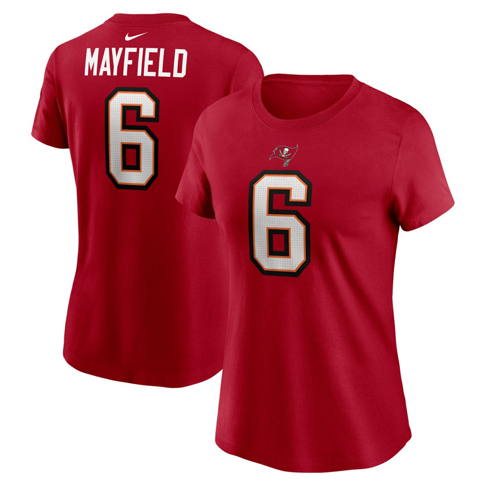 Tampa Bay Buccaneers Nike Baker Mayfield  Women's Player Name & Number T-Shirt