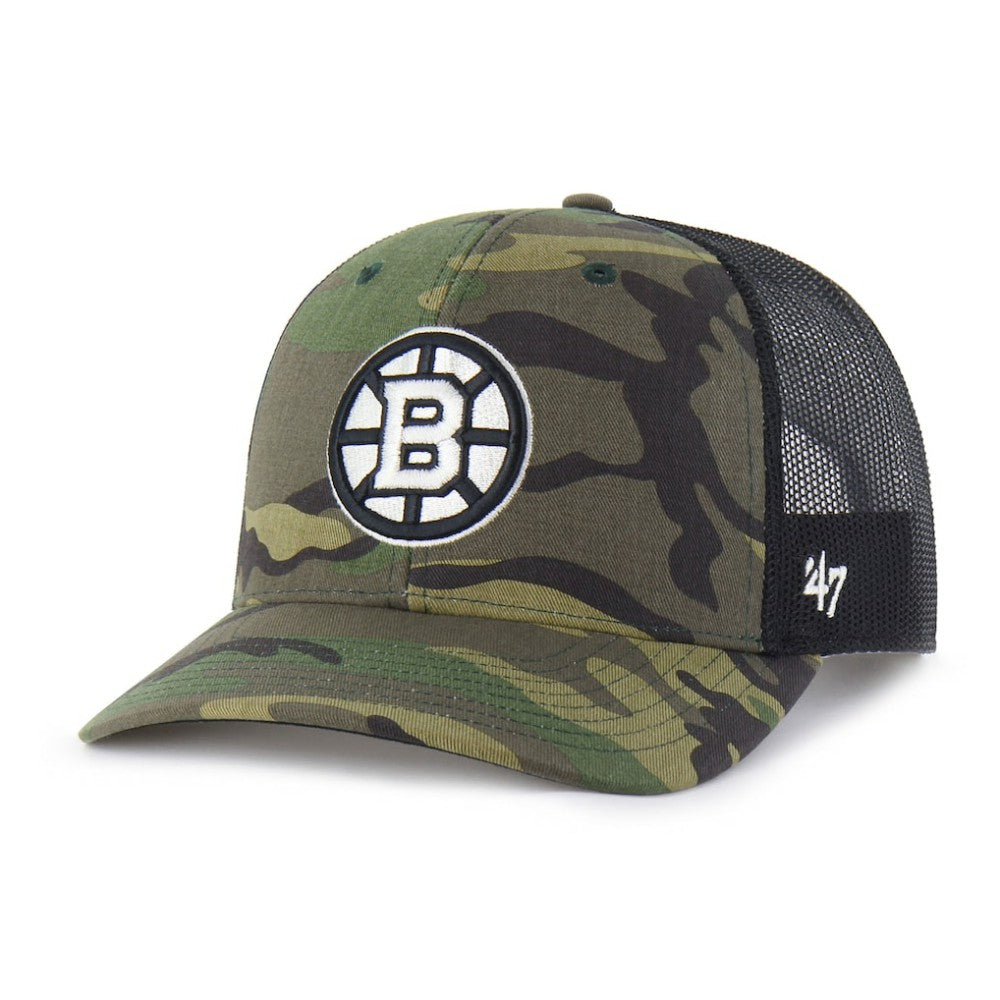 Boston Bruins '47 Trucker Snapback Hat Outlet
