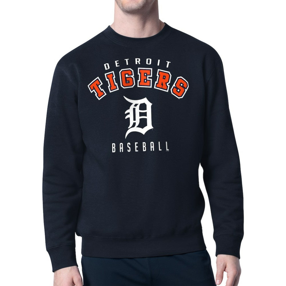 Detroit Tigers Starter Team Logo Fleece Pullover Sweatshirt | MLB Outlet