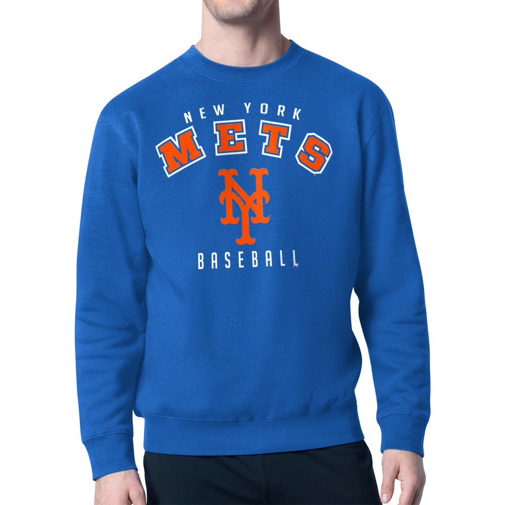 New York Mets Starter Team Logo Fleece Pullover Sweatshirt | MLB On Sale
