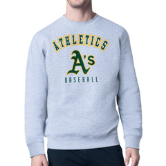 Athletics Starter Team Logo Fleece Pullover Sweatshirt | MLB For sale