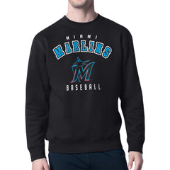 Miami Marlins Starter Team Logo Fleece Pullover Sweatshirt | MLB Sale