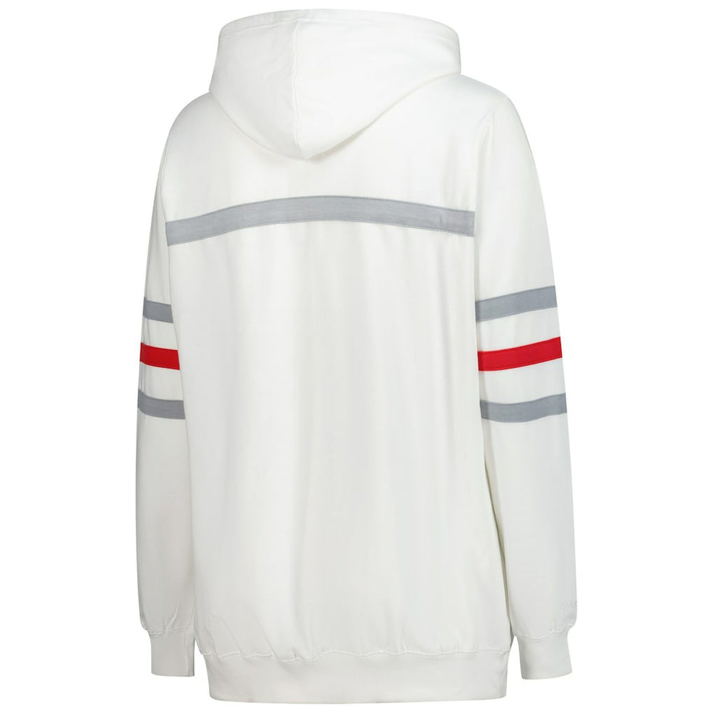 Atlanta Falcons Mitchell & Ness Women's Plus Size Head Coach Throwback Pullover Hoodie